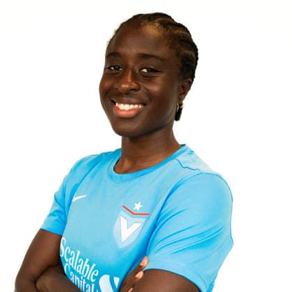 Eunice Beckmann (FC Viktoria Berlin) Portraitbild von Eunice Beckmann, die Spielerin des FC Viktoria Berlin in der 2. Frauen-Bundesliga ist Copyright: xKaixHeuserxKaixHeuserx