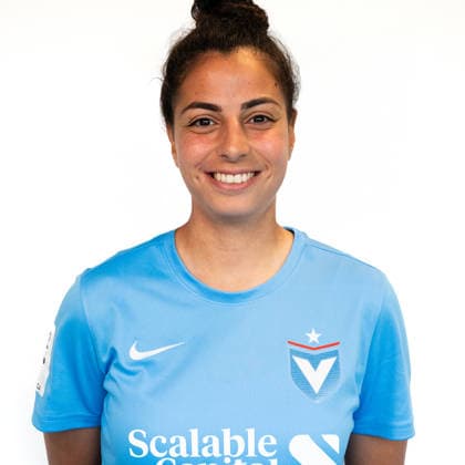 Sarah Abu Sabbah (FC Viktoria Berlin) Portraitbild von Sarah Abu Sabbah, die Spielerin des FC Viktoria Berlin in der 2. Frauen-Bundesliga ist Copyright: xKaixHeuserxKaixHeuserx