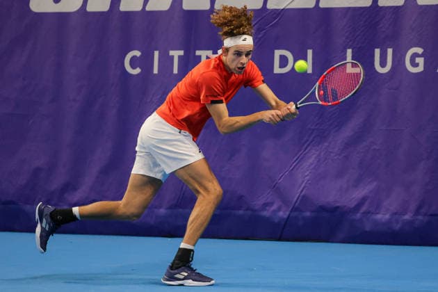 Mika BRUNOLD (SUI) during Challenger Citta di Lugano, International Tennis match in Lugano, Switzerland, February 26 2026  Copyright: xRobertaxCorradin IPAxSportx xipa-agency.netx xx IPA_72049023 IPA_Agency_IPA72049023