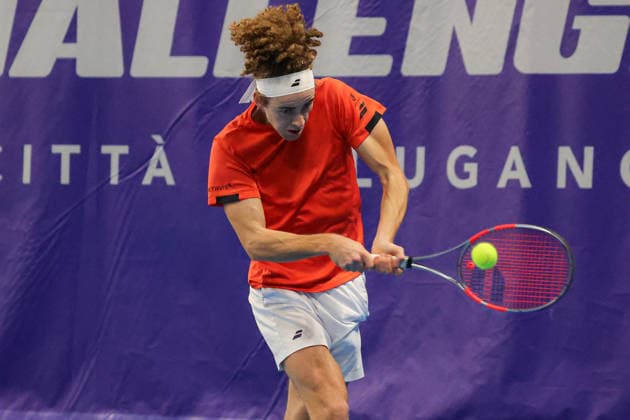 TENNIS - Internazionali di Tennis - Challenger Citta di Lugano Mika BRUNOLD (SUI) during Challenger Citta di Lugano, International Tennis match in Lugano, Switzerland, February 26 2026 Lugano Switzerland  Copyright: xIPAxSport ABACAx