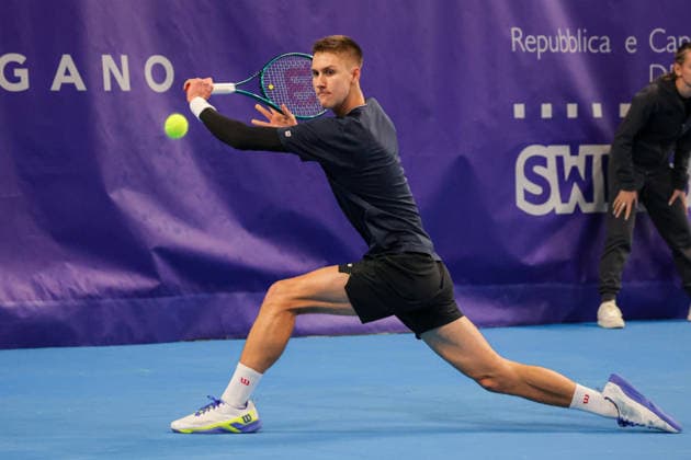 BSI Challenger Lugano - ATP, Tennis Herren Tennis Tournament Petr BRUNCLIK of the Czech Republic participates in the BSI Challenger Lugano 2026 at Centro Esposizioni in Lugano, Switzerland, on February 26, 2026. Lugano Switzerland  Copyright: xRobertaxCorradinx originalFilename:corradin-notitle260226_npETj.jpg