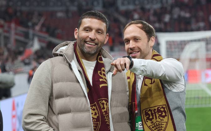 Stuttgart , Europa League VfB Stuttgart vs. Celtic Glasgow , von links: Kevin Kruanyi Andreas Hinkel