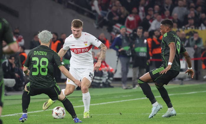 Stuttgart , Europa League VfB Stuttgart vs. Celtic Glasgow , Finn Jeltsch ( VfB )