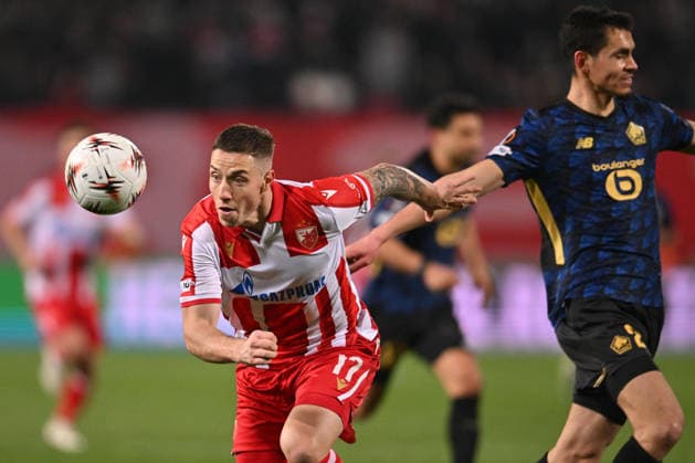 CRVENA ZVEZDA vs LOSC LILLE BRUNO DUARTE DA SILVA football Crvena zvezda vs LOSC Lille UEFA Europa league Rajko Mitic stadium, Belgrade 26.02.2026 Foto: FOOTBALL, UEFA EUROPA LEAGUE, CRVENA ZVEZDA, RED STAR, LOSC LILLE Belgrade Rajko Mitic stadium Serbia Copyright: xMarkoxMetlas xMNxPressx