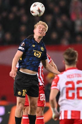 CRVENA ZVEZDA vs LOSC LILLE HAKON ARNAR HARALDSSON football Crvena zvezda vs LOSC Lille UEFA Europa league Rajko Mitic stadium, Belgrade 26.02.2026 Foto: FOOTBALL, UEFA EUROPA LEAGUE, CRVENA ZVEZDA, RED STAR, LOSC LILLE Belgrade Rajko Mitic stadium Serbia Copyright: xMarkoxMetlas xMNxPressx