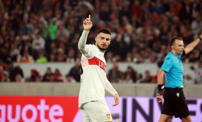 26.02.26 VfB Stuttgart - Celtic Glasgow Deutschland, Stuttgart, 26.02.2026, Fussball, UEFA Europa League, Saison 2025 2026, Play-Offs, Rückspiel, VfB Stuttgart - Celtic Glasgow: Deniz Undav (VfB Stuttgart).