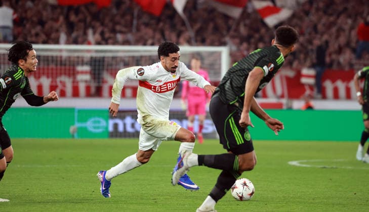 26.02.26 VfB Stuttgart - Celtic Glasgow Deutschland, Stuttgart, 26.02.2026, Fussball, UEFA Europa League, Saison 2025 2026, Play-Offs, Rückspiel, VfB Stuttgart - Celtic Glasgow: Tiago Tomas (VfB Stuttgart).