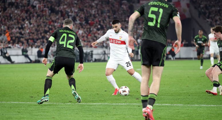 26.02.26 VfB Stuttgart - Celtic Glasgow Deutschland, Stuttgart, 26.02.2026, Fussball, UEFA Europa League, Saison 2025 2026, Play-Offs, Rückspiel, VfB Stuttgart - Celtic Glasgow: Deniz Undav (VfB Stuttgart).