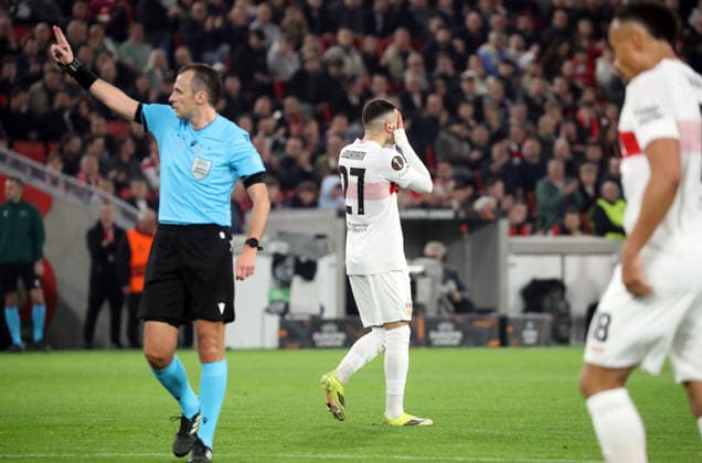 26.02.26 VfB Stuttgart - Celtic Glasgow Deutschland, Stuttgart, 26.02.2026, Fussball, UEFA Europa League, Saison 2025 2026, Play-Offs, Rückspiel, VfB Stuttgart - Celtic Glasgow: Badredine Bouanani (VfB Stuttgart).