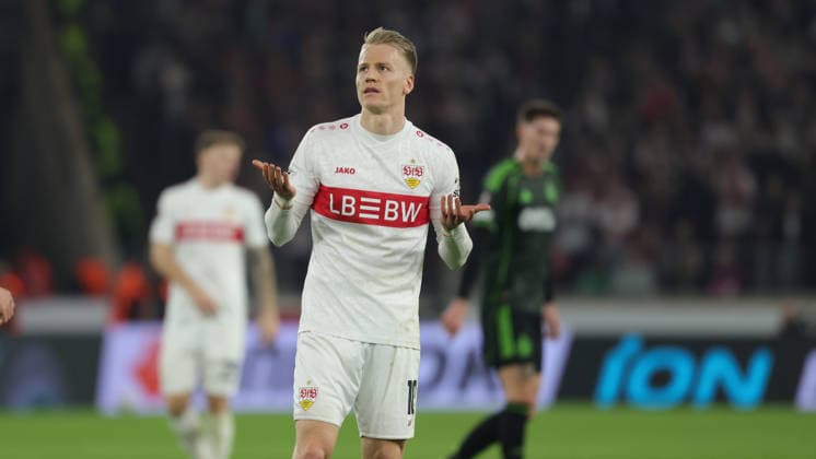 Stuttgart , Europa League VfB Stuttgart vs. Celtic Glasgow , Chris Führich (VfB)