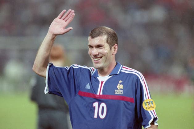ZINEDINE ZIDANE, Francia, Euro 2000, Finale, Final, France vs Italy 2-1, 02-07-2000, Esultanza, Celebration, Jubel CAMPIONATI EUROPEI OLANDA BELGIO EURO 2000 FINALE FRANCIA-ITALIA