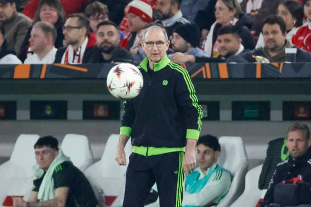 Martin O Neill, O Neill (Celtic Glasgow, Trainer) , Deutschland, Fussball, UEFA Europa League, Play-offs, 2025 2026, VfB Stuttgart vs. Celtic Glasgow, 26.02.2026, Stuttgart MHP Arena Deutschland Copyright: xGrantxHubbsx