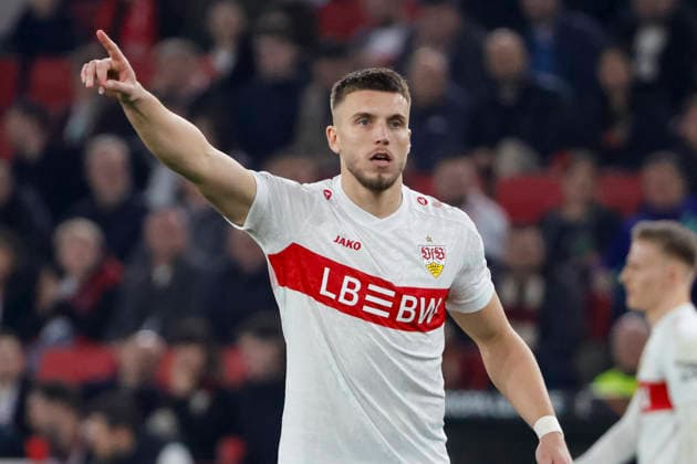 Ermedin Demirović, Demirovic (VfB Stuttgart, 09) , Deutschland, Fussball, UEFA Europa League, Play-offs, 2025 2026, VfB Stuttgart vs. Celtic Glasgow, 26.02.2026, Stuttgart MHP Arena Deutschland Copyright: xGrantxHubbsx
