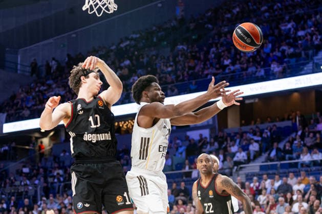 2026 Euroleague basketball Real Madrid v FC Bayern Munich February 26th; 26th February 2026; Movistar Arena; Madrid, Spain; Euroleague Basketball; Spain, Real Madrid vs FC Bayern Munich; Andres Feliz (Real Madrid) Madrid Spain Basketball Copyright: xAlbaxPachecox xAgenciaxLOFx
