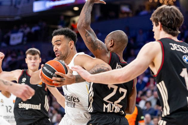 2026 Euroleague basketball Real Madrid v FC Bayern Munich February 26th; 26th February 2026; Movistar Arena; Madrid, Spain; Euroleague Basketball; Spain, Real Madrid vs FC Bayern Munich; Trey Lyles (Real Madrid) Madrid Spain Basketball Copyright: xAlbaxPachecox xAgenciaxLOFx