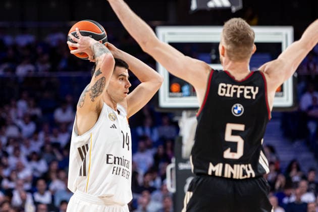 2026 Euroleague basketball Real Madrid v FC Bayern Munich February 26th; 26th February 2026; Movistar Arena; Madrid, Spain; Euroleague Basketball; Spain, Real Madrid vs FC Bayern Munich; Gabriel Deck (Real Madrid) Madrid Spain Basketball Copyright: xAlbaxPachecox xAgenciaxLOFx