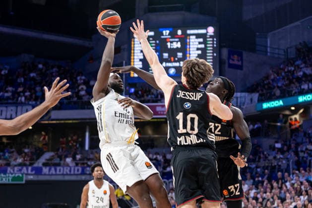 2026 Euroleague basketball Real Madrid v FC Bayern Munich February 26th; 26th February 2026; Movistar Arena; Madrid, Spain; Euroleague Basketball; Spain, Real Madrid vs FC Bayern Munich; Usman Garuba (Real Madrid) Madrid Spain Basketball Copyright: xAlbaxPachecox xAgenciaxLOFx