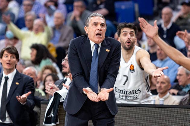 2026 Euroleague basketball Real Madrid v FC Bayern Munich February 26th; 26th February 2026; Movistar Arena; Madrid, Spain; Euroleague Basketball; Spain, Real Madrid vs FC Bayern Munich; Sergio Scariolo (coach Real Madrid) Madrid Spain Basketball Copyright: xAlbaxPachecox xAgenciaxLOFx