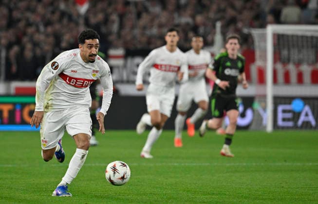 Tiago Tomas VfB Stuttgart (08) Aktion am Ball VfB Stuttgart vs Celtic Glasgow FC EUROPA LEAGUE EL 26.02.2026 DFL REGULATIONS PROHIBIT ANY USE OF PHOTOGRAPHS AS IMAGE SEQUENCES AND OR QUASI-VIDEO VfB Stuttgart vs Celtic Glasgow FC EL