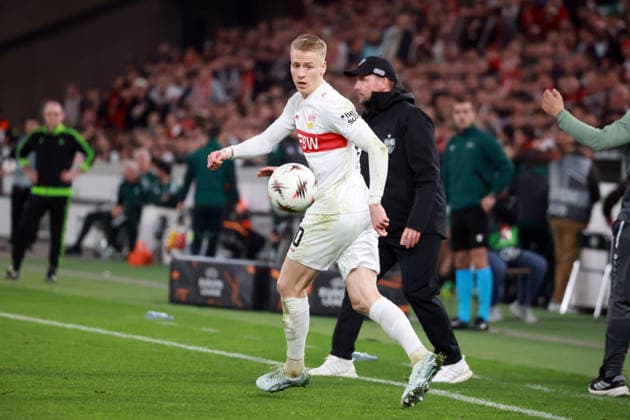 26.02.26 VfB Stuttgart - Celtic Glasgow Deutschland, Stuttgart, 26.02.2026, Fussball, UEFA Europa League, Saison 2025 2026, Play-Offs, Rückspiel, VfB Stuttgart - Celtic Glasgow: Chris Führich (VfB Stuttgart).