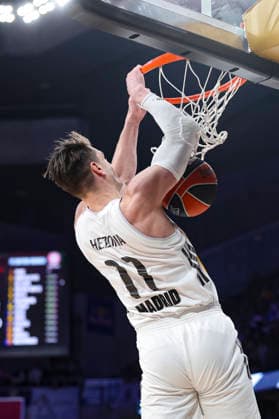 February 26, 2026, Madrid, Madrid, Spain: Mario Hezonja of Real Madrid in action during the Turkish Airlines EuroLeague Regular Season Round 29 match between Real Madrid and FC Bayern Munich at Movistar Arena on February 26, 2026, in Madrid, Spain. Real Madrid V FC Bayern Munich - Turkish Airlines EuroLeague  - ZUMAa181 20260226_zaa_a181_020 Copyright: xIrinaxR.xHipolitox