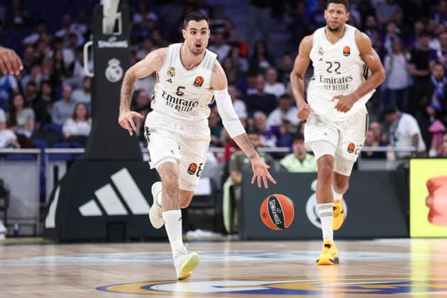 February 26, 2026, Madrid, Madrid, Spain: Alberto Abalde of Real Madrid in action during the Turkish Airlines EuroLeague Regular Season Round 29 match between Real Madrid and FC Bayern Munich at Movistar Arena on February 26, 2026, in Madrid, Spain. Real Madrid V FC Bayern Munich - Turkish Airlines EuroLeague  - ZUMAa181 20260226_zaa_a181_025 Copyright: xIrinaxR.xHipolitox