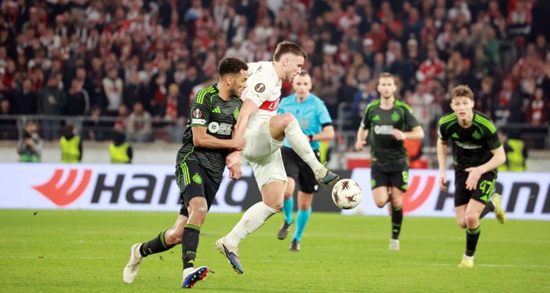 26.02.26 VfB Stuttgart - Celtic Glasgow Deutschland, Stuttgart, 26.02.2026, Fussball, UEFA Europa League, Saison 2025 2026, Play-Offs, Rückspiel, VfB Stuttgart - Celtic Glasgow: Ermedin Demirovic (VfB Stuttgart).