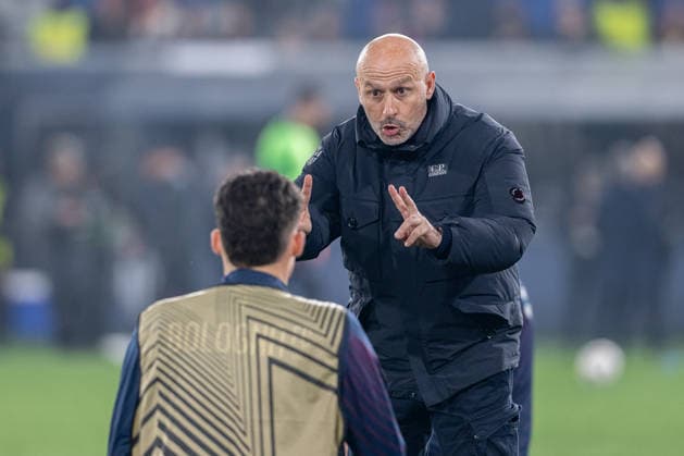 Foto IPP Damiano Fiorentini Bologna 26 02 2026 Calcio Europa League 2025-2026 partita: Bologna-Brann nella foto: mister Vincenzo Italiano Italy Photo Press World Copyright italy ITALY  Copyright: xR4924_italyphotopressx
