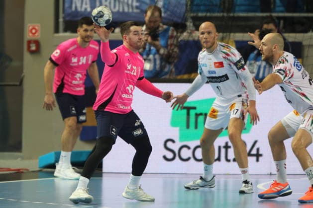 Plock 26.02.2026 Liga mistrzow pilka reczna mezczyzn faza grupowa sezon 2025 26 --- Group Chase mens handball EHF Champions League Orlen Wisla Plock - SC Magdeburg Miha Zarabec Fot. Marcin Solarz FotoPyK NEWSPIX.PL --- newspix.pl 