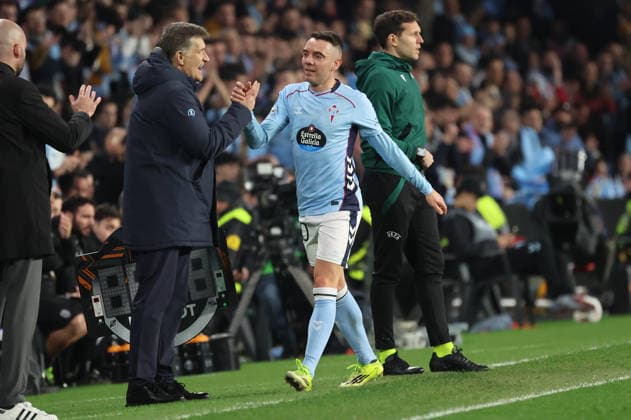 ESP, EuropaLeague, Real Celta v PAOK, 26 February 2026 Iago Aspas of Real Club Celta de Vigo in action during the UEFA Europe League KO play off, 2st leg between Real Club Celta de Vigo and PAOK Thessalonik at Stadium Municipal Balaidos on February 26 ,2026 in Vigo (Spain) (Photo by Luis de la Mata SportPix Sipa USA Vigo Stadium Municipal Balaidos Galicia Spain Copyright: xLuisxdexlaxMatax xsportPix.org.ux