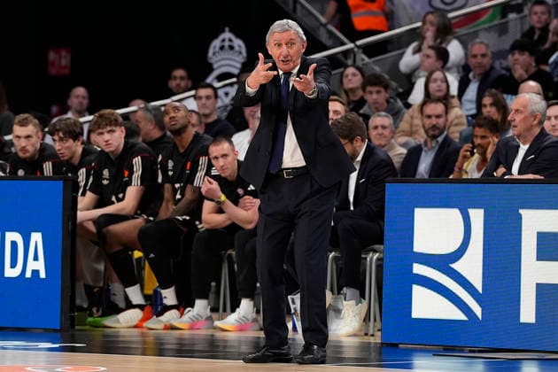 FC Bayern Munich s coach Svetislav Pesic during Euroleague Regular Season Round 29 match. February 26, 2026. (2026022646)