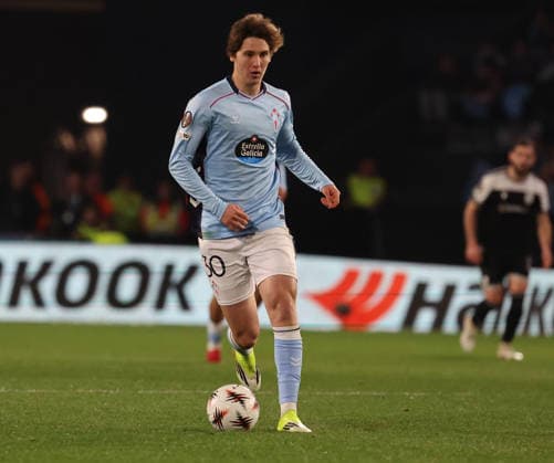 ESP, EuropaLeague, Real Celta v PAOK, 26 February 2026 Fer Lopez of Real Club Celta de Vigo n action during the UEFA Europe League KO play off, 2st leg between Real Club Celta de Vigo and PAOK Thessalonik at Stadium Municipal Balaidos on February 26 ,2026 in Vigo (Spain) (Photo by Luis de la Mata SportPix Sipa USA Vigo Stadium Municipal Balaidos Galicia Spain Copyright: xLuisxdexlaxMatax xsportPix.org.ux