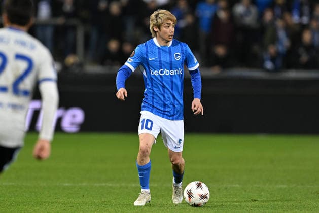 260226 KRC Genk vs Dinamo Zagreb Junya Ito (10) of Genk pictured pictured during the second leg game in the Uefa Europa League season 2025-2026 Knock Out Phase between KRC Genk and Dinamo Zagreb from Croatia on February 26 , 2026 in Genk, Belgium. (Photo by David Catry Isosport) Genk Belgium  Copyright: xDavidxCatryx 20260226DC2_3096