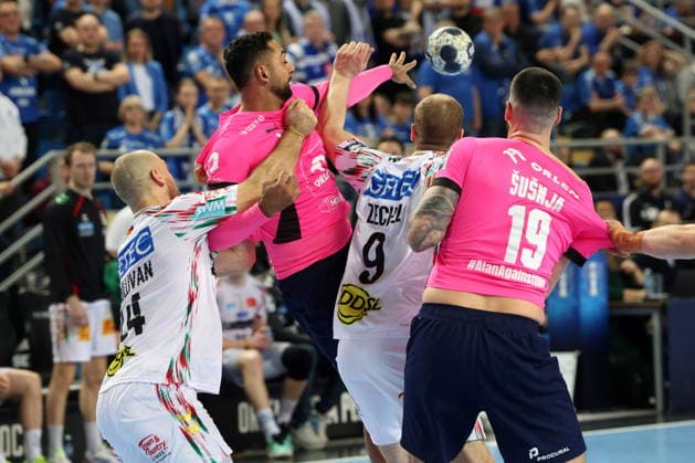Plock 26.02.2026 Liga mistrzow pilka reczna mezczyzn faza grupowa sezon 2025 26 --- Group Chase mens handball EHF Champions League Orlen Wisla Plock - SC Magdeburg Melvyn Richardson Fot. Marcin Solarz FotoPyK NEWSPIX.PL --- newspix.pl 