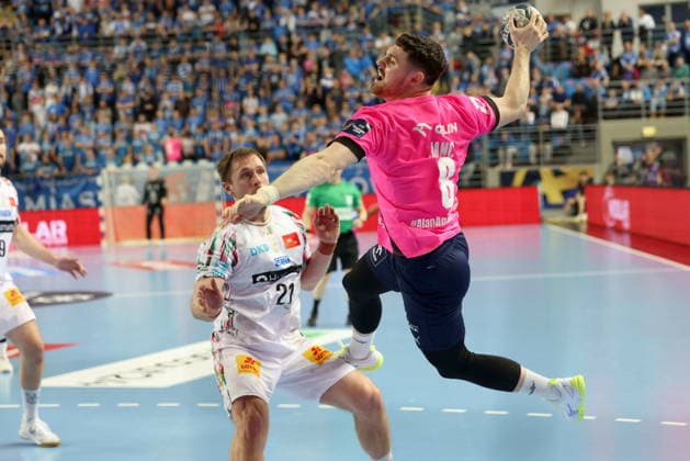 Plock 26.02.2026 Liga mistrzow pilka reczna mezczyzn faza grupowa sezon 2025 26 --- Group Chase mens handball EHF Champions League Orlen Wisla Plock - SC Magdeburg Albin Lagergren Mitja Janc Fot. Marcin Solarz FotoPyK NEWSPIX.PL --- newspix.pl 