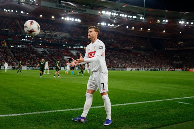 Stuttgart , Europa League VfB Stuttgart vs. Celtic Glasgow , Maximilian Mittelstädt (VfB)