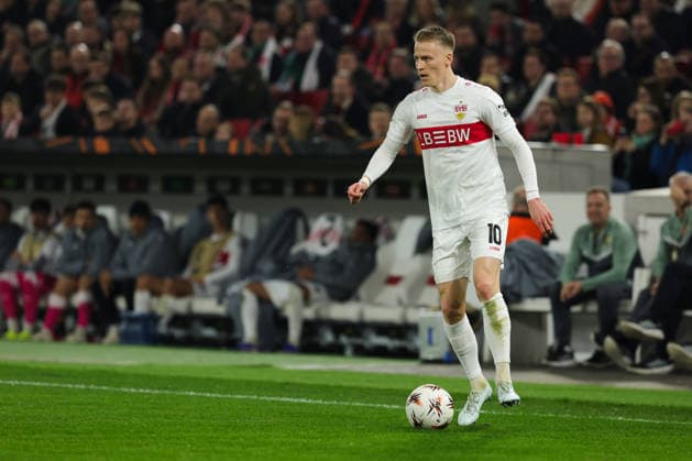 Stuttgart , Europa League VfB Stuttgart vs. Celtic Glasgow , Chris Führich (VfB)