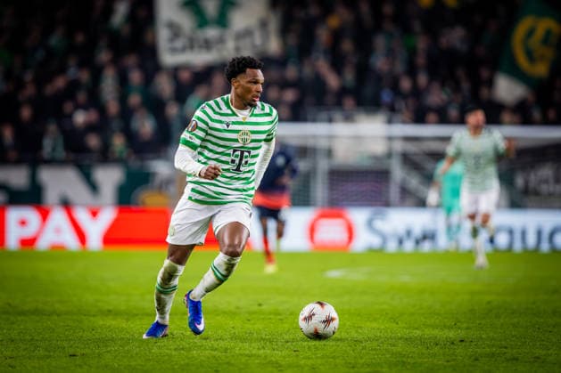 FERENCVAROS - LUDOGORETS Lenny Joseph of Ferencvaros during the 2 nd leg of KO play off s of UEFA Europa league football match between Ferencvarosi TC and PFC Ludogorets Razgrad. Groupama Arena, Ferencvaros Arena, Budapest, Hungary, February 26, 2026. Photo by Branislav Racko Copyright: xx 080A7874