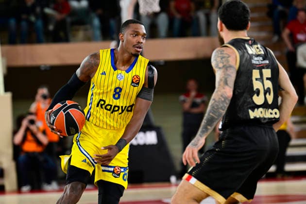 BASKET-BALL : AS Monaco VS Maccabi Rapyd Tel Aviv - Turkish Airlines EuroLeague - 26 02 2026 Lonnie Walker (Maccabi) - Turkish Airlines EuroLeague match between AS Monaco and Maccabi Rapyd Tel Aviv on February 26, 2026 at the Gaston-MÃ decin sports hall in Monaco MonacoMonaco  Copyright: xWilliamxCannarellax