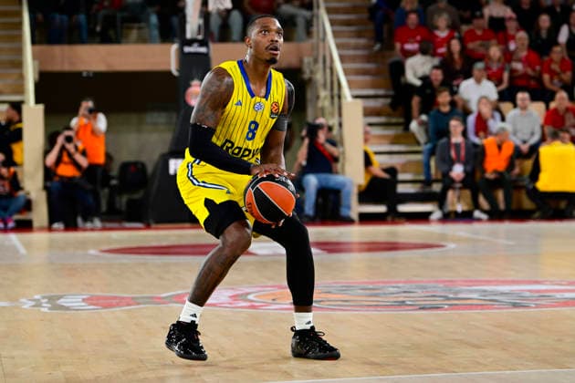BASKET-BALL : AS Monaco VS Maccabi Rapyd Tel Aviv - Turkish Airlines EuroLeague - 26 02 2026 Lonnie Walker (Maccabi) - Turkish Airlines EuroLeague match between AS Monaco and Maccabi Rapyd Tel Aviv on February 26, 2026 at the Gaston-MÃ decin sports hall in Monaco MonacoMonaco  Copyright: xWilliamxCannarellax