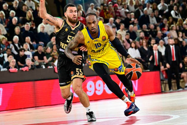 BASKET-BALL : AS Monaco VS Maccabi Rapyd Tel Aviv - Turkish Airlines EuroLeague - 26 02 2026 Oshae Brissett (Maccabi) - Turkish Airlines EuroLeague match between AS Monaco and Maccabi Rapyd Tel Aviv on February 26, 2026 at the Gaston-MÃ decin sports hall in Monaco MonacoMonaco  Copyright: xWilliamxCannarellax