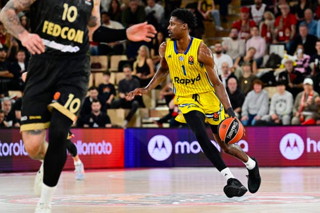 BASKET-BALL : AS Monaco VS Maccabi Rapyd Tel Aviv - Turkish Airlines EuroLeague - 26 02 2026 Jaylen Hoard (Maccabi) - Turkish Airlines EuroLeague match between AS Monaco and Maccabi Rapyd Tel Aviv on February 26, 2026 at the Gaston-MÃ decin sports hall in Monaco MonacoMonaco  Copyright: xWilliamxCannarellax