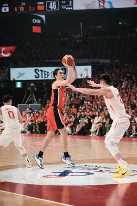 Hugh Watanabe (JPN), FEBRUARY 26, 2026 - Basketball : FIBA Basketball World Cup 2027 Asian Qualifiers First Round Group B match between Japan - China at Okinawa Suntory Arena, Okinawa, Japan. Noxthirdxpartyxsales  aflo_321437456