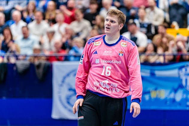 Robin Haug (Handball Verein Hamburg, 16) GER, TBV Lemgo Lippe vs. Handball Sport Verein Hamburg, Handball, 1. Bundesliga, 23. Spieltag, Spielzeit 2025 2026, 26.02.2026 GER, TBV Lemgo Lippe vs. Handball Sport Verein Hamburg, Handball, 1. Bundesliga, 23. Spieltag, Spielzeit 2025 2026, 26.02.2026 Lemgo Copyright: xEibner-Pressefoto JanxRollingerx EP_JSK