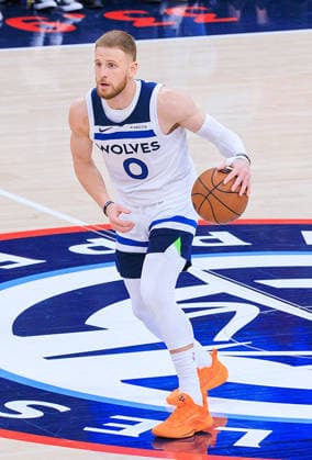 February 26, 2026, Inglewood, California, USA: Donte DiVincenzo 0 of the Minnesota Timberwolves during a regular season NBA, Basketball Herren, USA game against the Los Angeles Clippers on Thursday February 26, 2026 at Intuit Dome Arena in Inglewood, California. Clippers lose to Timberwolves, 88-94. JAVIER ROJAS PI Inglewood USA - ZUMAp124 20260226_zaa_p124_133 Copyright: xJavierxRojasx