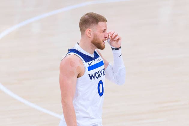 February 26, 2026, Inglewood, California, USA: Donte DiVincenzo 0 of the Minnesota Timberwolves during a regular season NBA, Basketball Herren, USA game against the Los Angeles Clippers on Thursday February 26, 2026 at Intuit Dome Arena in Inglewood, California. Clippers lose to Timberwolves, 88-94. JAVIER ROJAS PI Inglewood USA - ZUMAp124 20260226_zaa_p124_135 Copyright: xJavierxRojasx