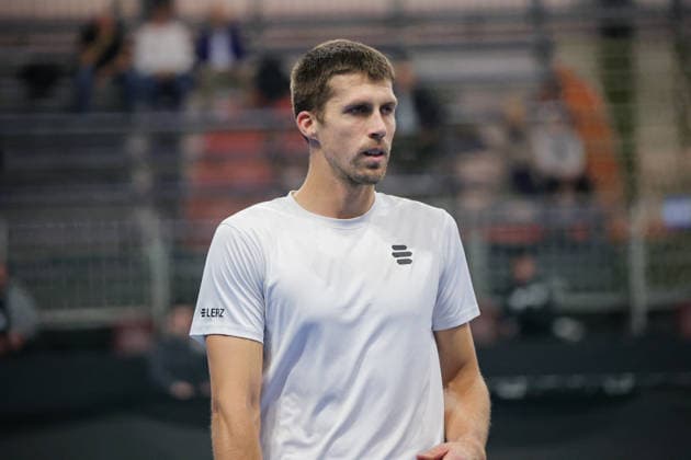 Mirza BASIC (BIH) and Nerman FATIC (BIH) during Challenger Citta di Lugano, International Tennis match in Lugano, Switzerland, February 26 2026  Copyright: xRobertaxCorradin IPAxSportx xipa-agency.netx xx IPA_72097768 IPA_Agency_IPA72097768