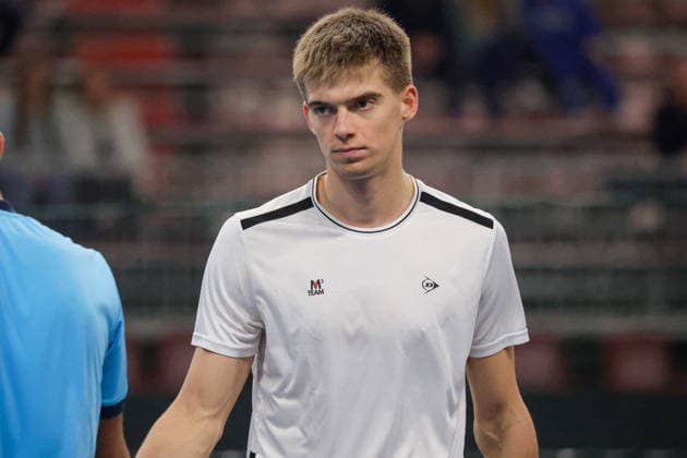 TENNIS - Internazionali di Tennis - Challenger Citta di Lugano Oleksandr OVCHARENKO (UKR) and Petr NESTEROV (BUL) during Challenger Citta di Lugano, International Tennis match in Lugano, Switzerland, February 26 2026 Lugano Switzerland  Copyright: xIPAxSport ABACAx
