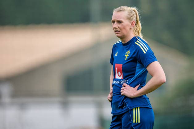 260227 Stina Blackstenius during a training session with the women s national football team of Sweden on February 27, 2026 in Albuferia. Photo: Ludvig Thunman BILDBYRAN kod LT LT0776 fotboll football soccer fotball vm-kval kval fifa womens world cup qualifier qualifier träning practice training sverige sweden dam bbeng sverige sweden Copyright: LUDVIGxTHUNMAN BB260227LT045