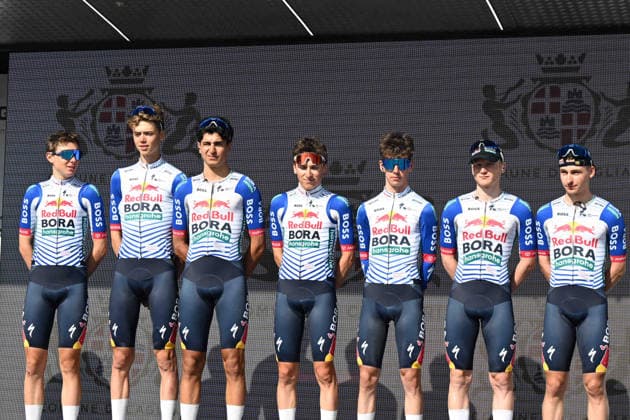 27-02-2026 Giro Di Sardegna; Tappa 03 Cagliari - Tortoli; 2026, Red Bull - Bora Hansgrohe Rookies; Cagliari; 
